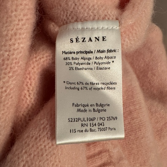Sezane Blush Pink Amiel Jumper Sweater - Picture 6 of 6
